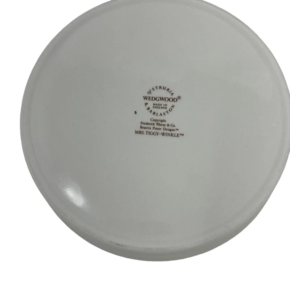 Peter Rabbit Wedgwood Mrs Tiggy-Winkle Kids Easter‎ Plate Bowl Set 6.5in Spring